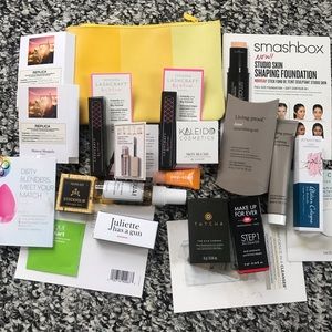 Sephora and Ipsy Deluxe Samples & make up bag